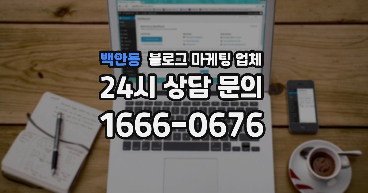 백안동 블로그 마케팅 업체