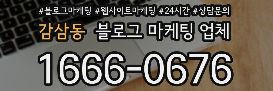 감삼동 블로그 마케팅 업체