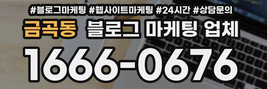 금곡동 블로그 마케팅 업체