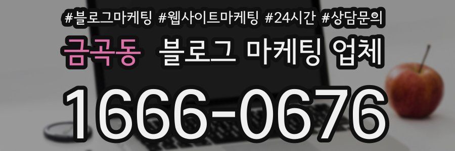 금곡동 블로그 마케팅 업체