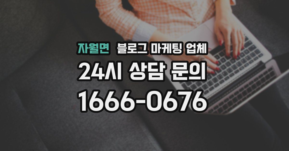 자월면 블로그 마케팅 업체