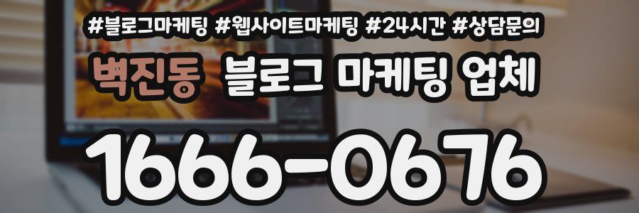 벽진동 블로그 마케팅 업체