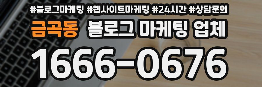 금곡동 블로그 마케팅 업체