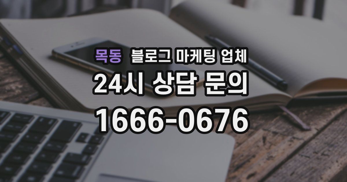 목동 블로그 마케팅 업체