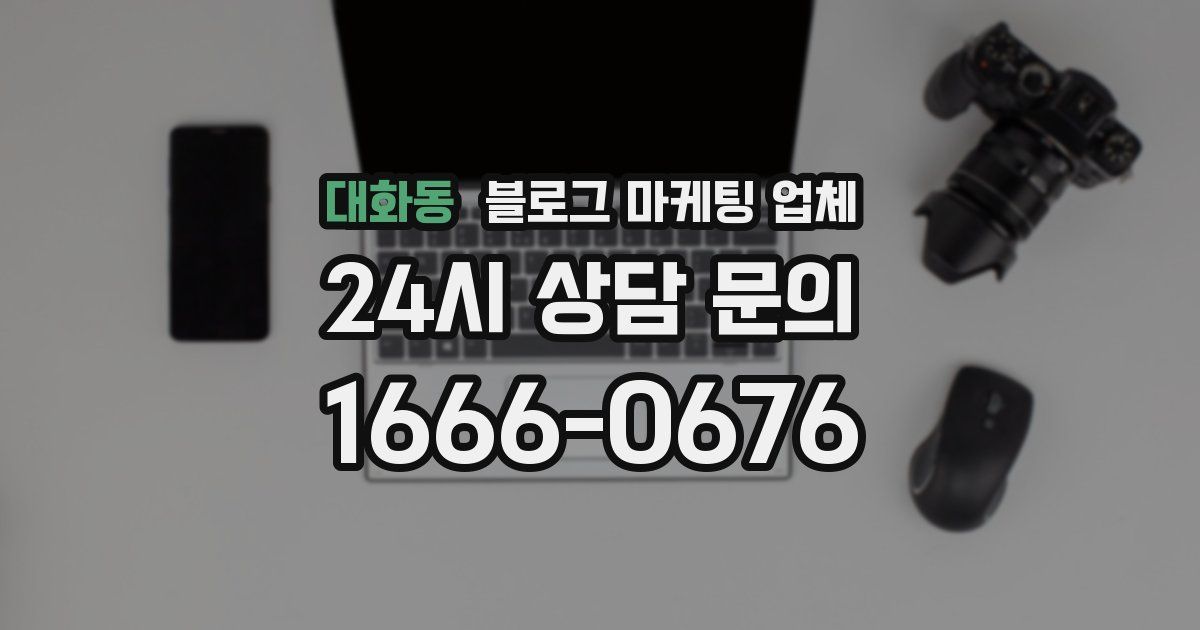 대화동 블로그 마케팅 업체