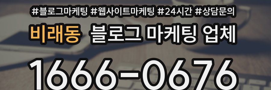 비래동 블로그 마케팅 업체