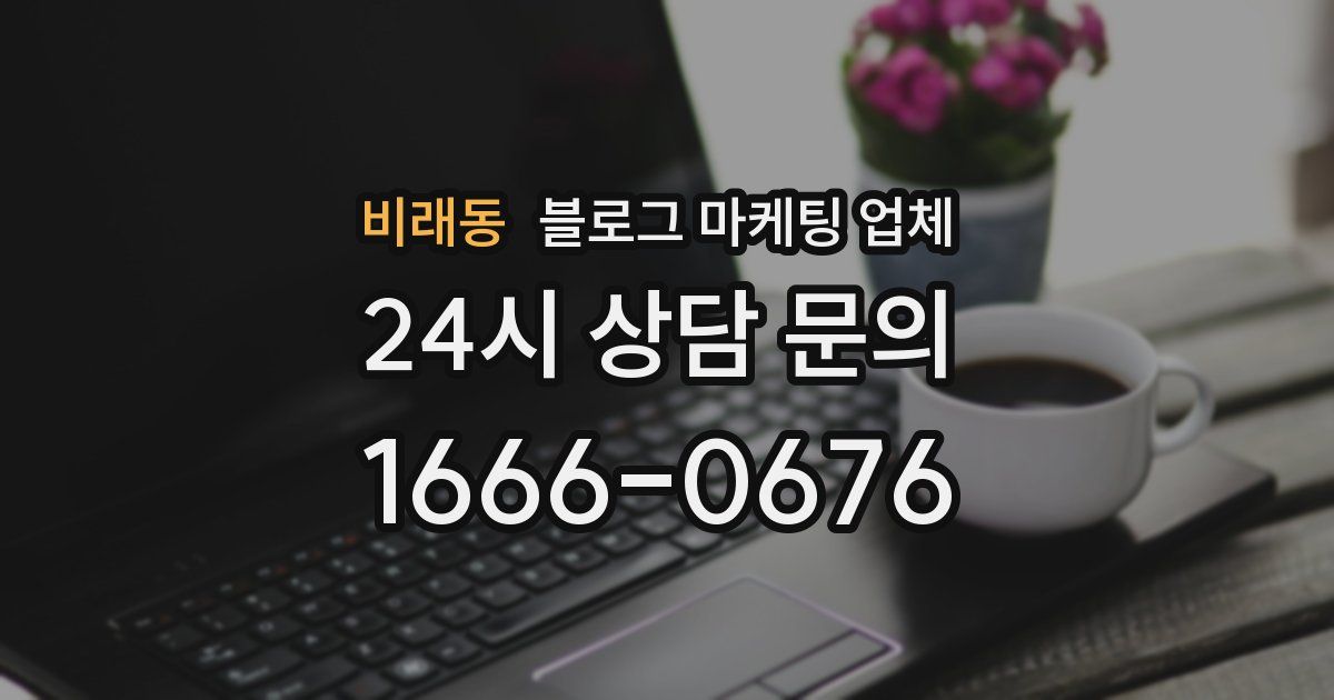 비래동 블로그 마케팅 업체