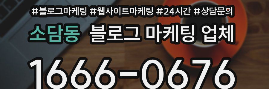 소담동 블로그 마케팅 업체