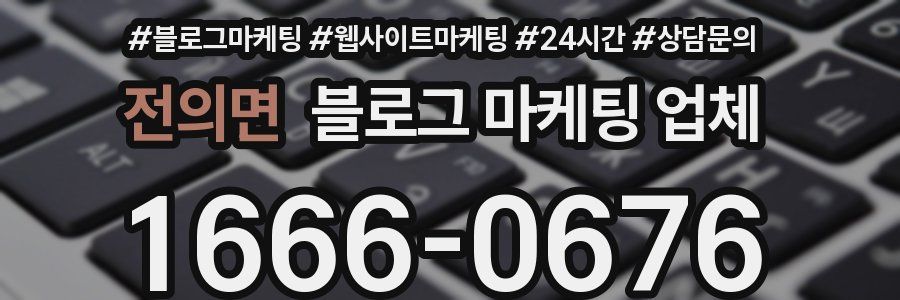 전의면 블로그 마케팅 업체