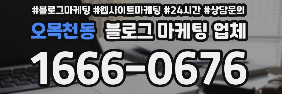 오목천동 블로그 마케팅 업체