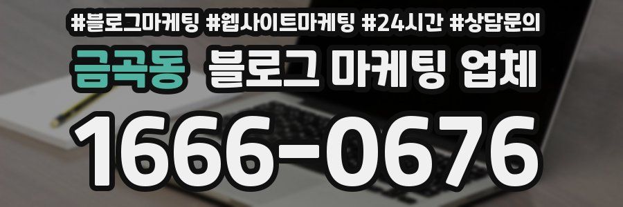 금곡동 블로그 마케팅 업체