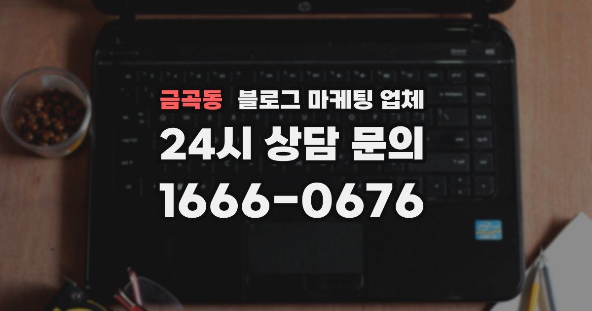 금곡동 블로그 마케팅 업체