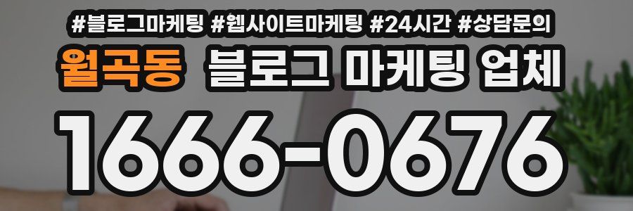 월곡동 블로그 마케팅 업체