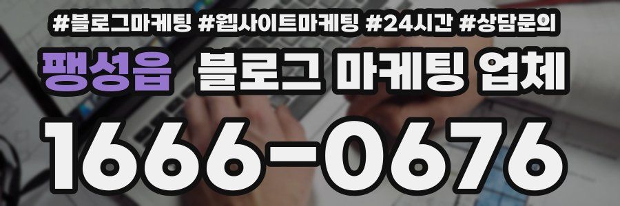 팽성읍 블로그 마케팅 업체