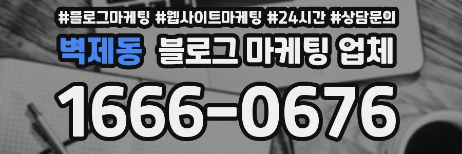 벽제동 블로그 마케팅 업체