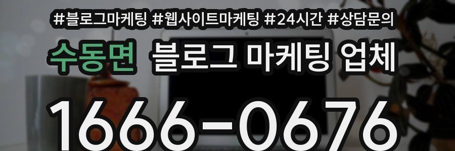 수동면 블로그 마케팅 업체