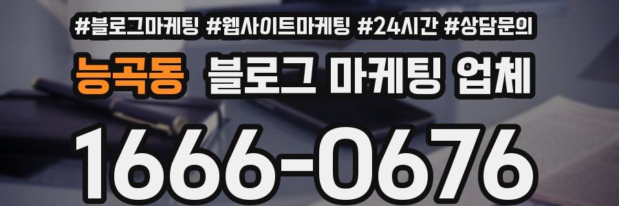능곡동 블로그 마케팅 업체