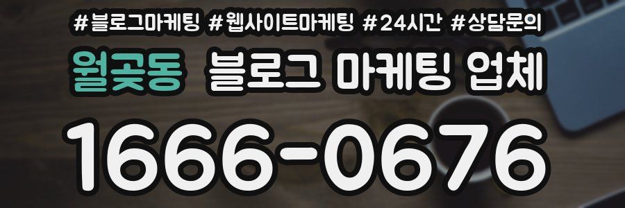 월곶동 블로그 마케팅 업체