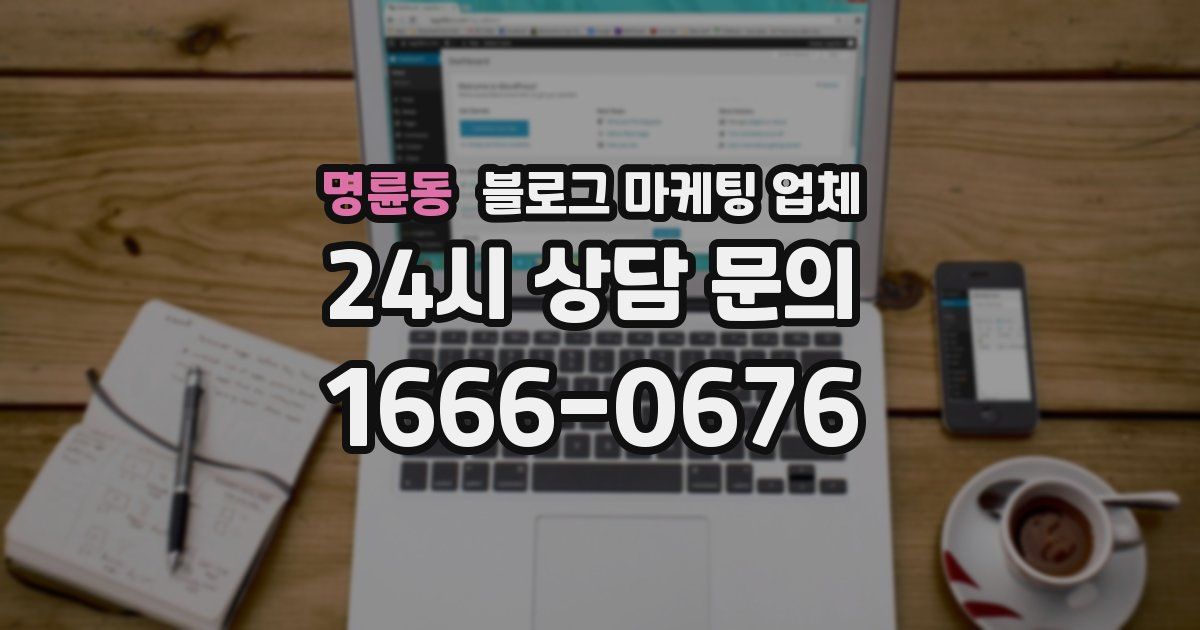 명륜동 블로그 마케팅 업체