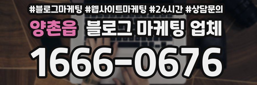 양촌읍 블로그 마케팅 업체