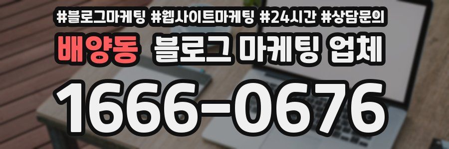 배양동 블로그 마케팅 업체