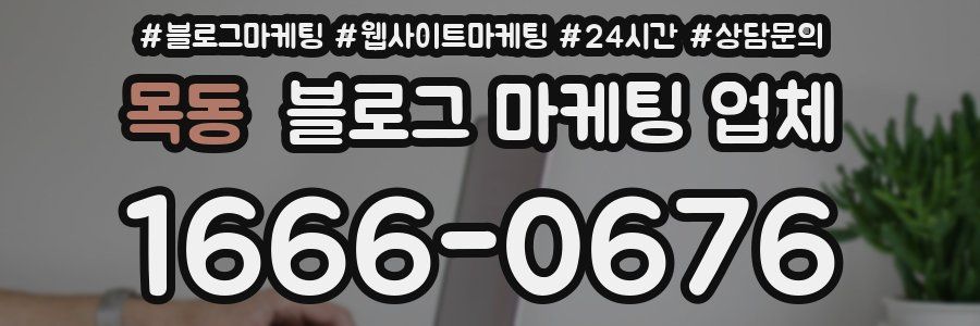 목동 블로그 마케팅 업체