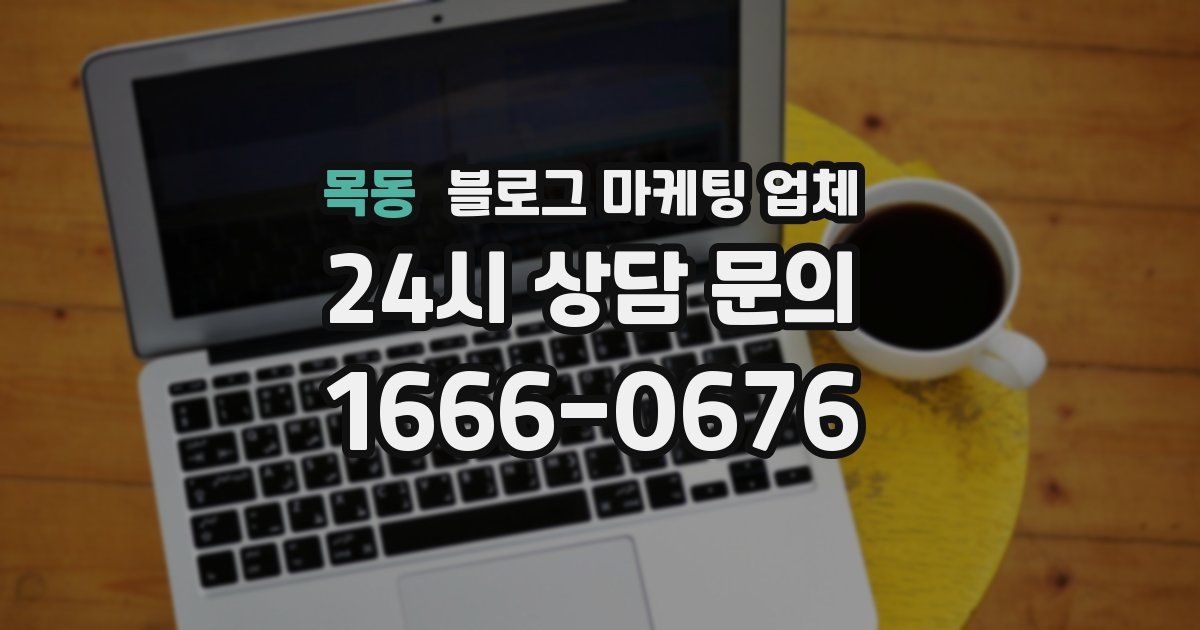 목동 블로그 마케팅 업체