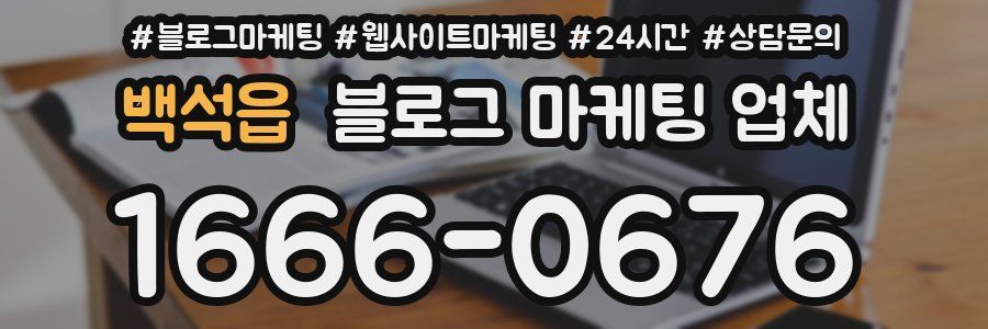 백석읍 블로그 마케팅 업체