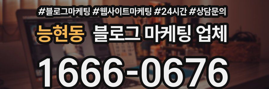 능현동 블로그 마케팅 업체