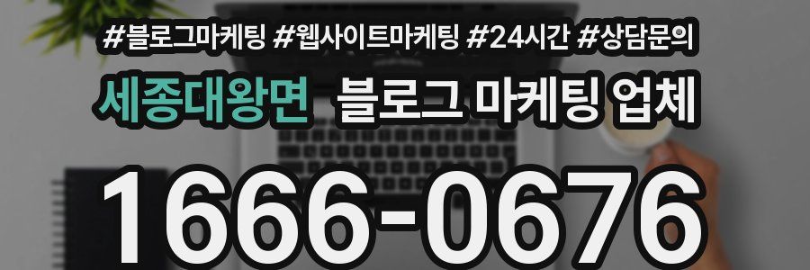 세종대왕면 블로그 마케팅 업체