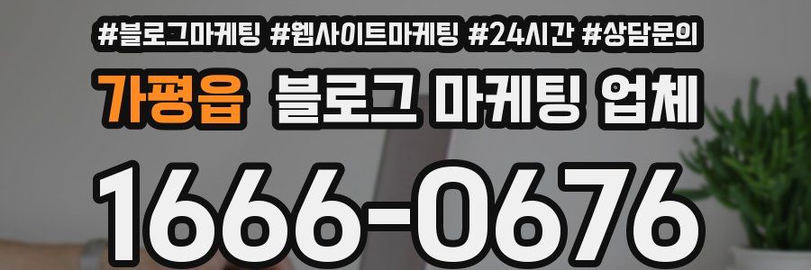 가평읍 블로그 마케팅 업체