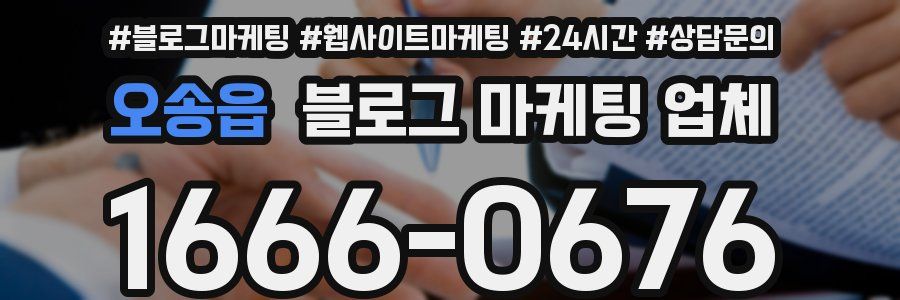 오송읍 블로그 마케팅 업체