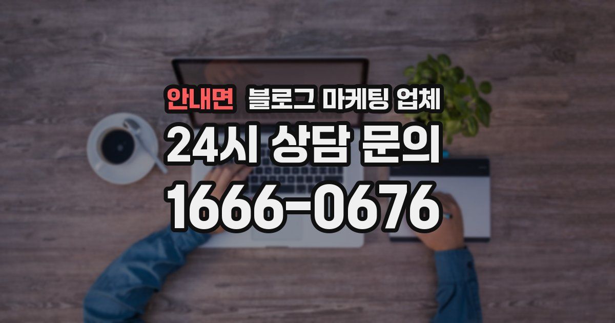 안내면 블로그 마케팅 업체
