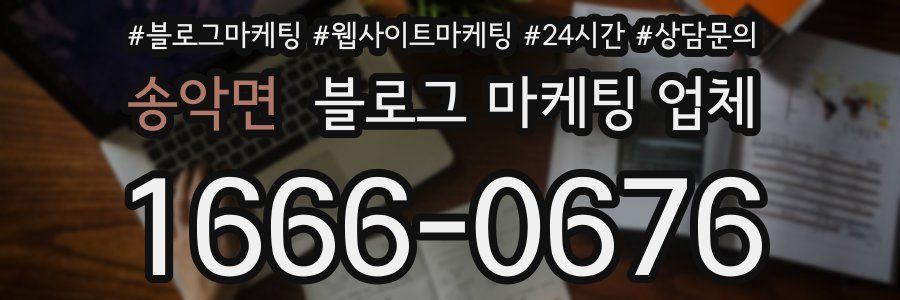 송악면 블로그 마케팅 업체