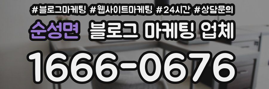순성면 블로그 마케팅 업체