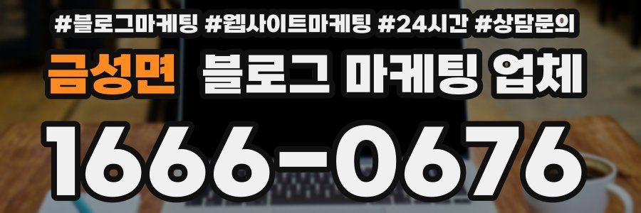 금성면 블로그 마케팅 업체