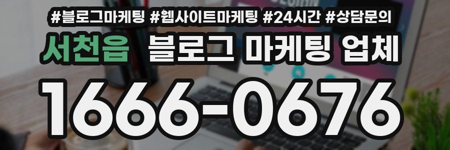 서천읍 블로그 마케팅 업체