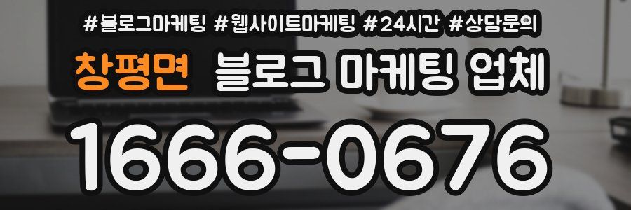 창평면 블로그 마케팅 업체
