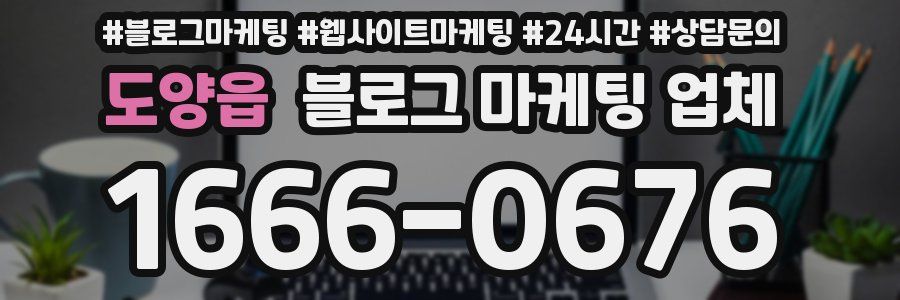 도양읍 블로그 마케팅 업체