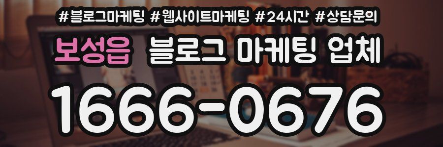 보성읍 블로그 마케팅 업체