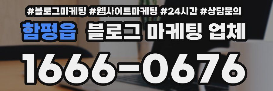 함평읍 블로그 마케팅 업체
