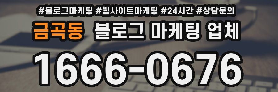 금곡동 블로그 마케팅 업체