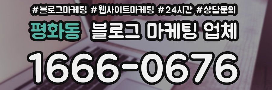 평화동 블로그 마케팅 업체