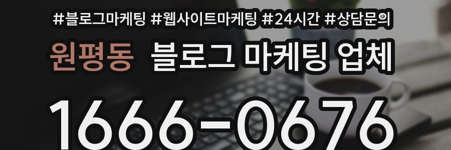 원평동 블로그 마케팅 업체