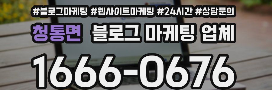 청통면 블로그 마케팅 업체