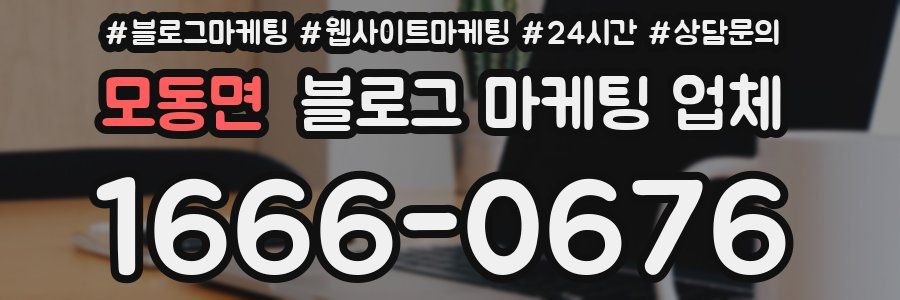 모동면 블로그 마케팅 업체