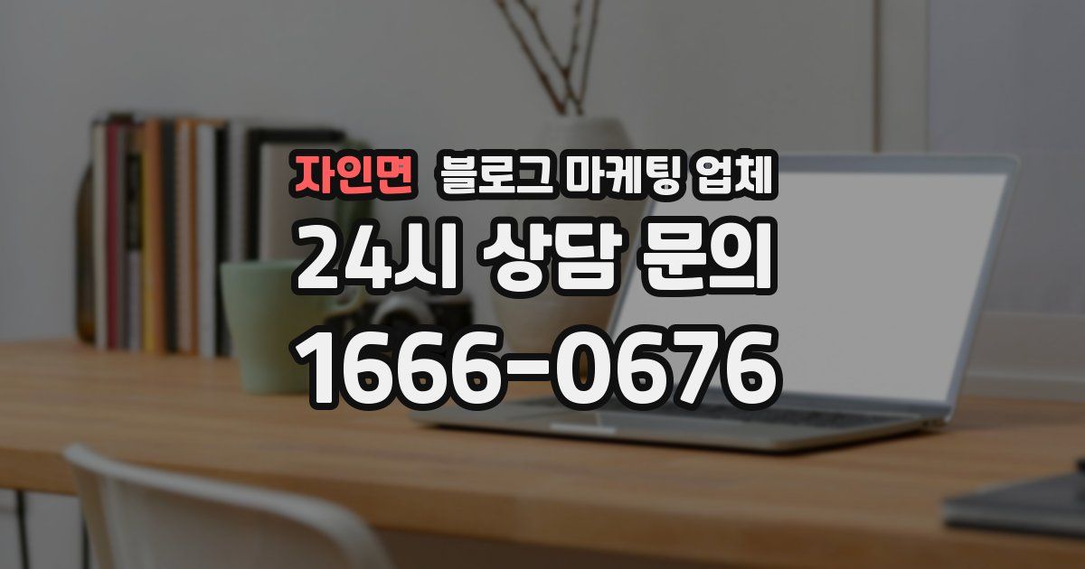자인면 블로그 마케팅 업체