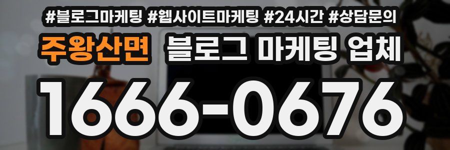 주왕산면 블로그 마케팅 업체