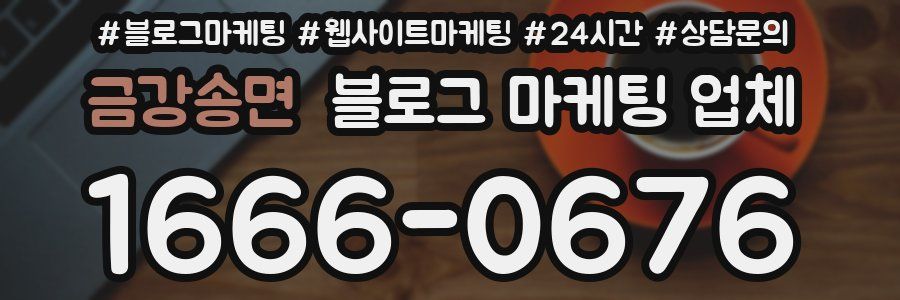 금강송면 블로그 마케팅 업체