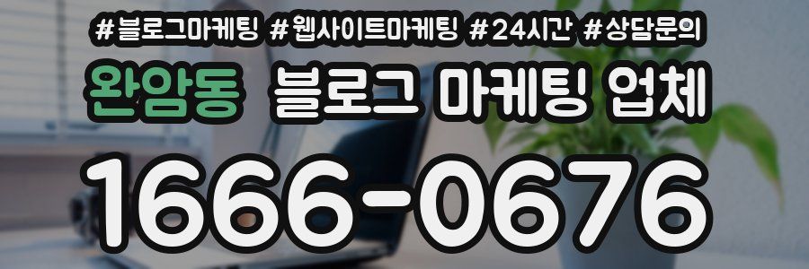 완암동 블로그 마케팅 업체